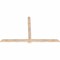 Ekena Millwork Eugene Smooth Timber Gable Bracket, Douglas Fir, 72"W x 45"H x 1 1/2"D x 3 1/2"F, 15/12 Pitch GBW072X45X0204EUG00SDF - alternate 3